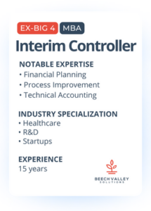 Interim Controller with ex-big four public accounting experience and an MBA. Notable skills in financial planning, process improvement, and technical accounting. Industry specialization in healthcare, r&d, and startups. 15 years of experience.